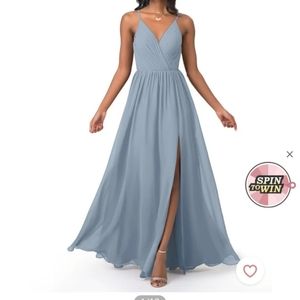 BRIDESMAID DRESS | Dusty Blue Azazie